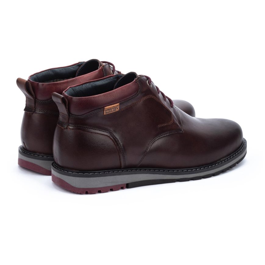 Men's Pikolinos BERNA Ankle Boots Brown | NZ O719853